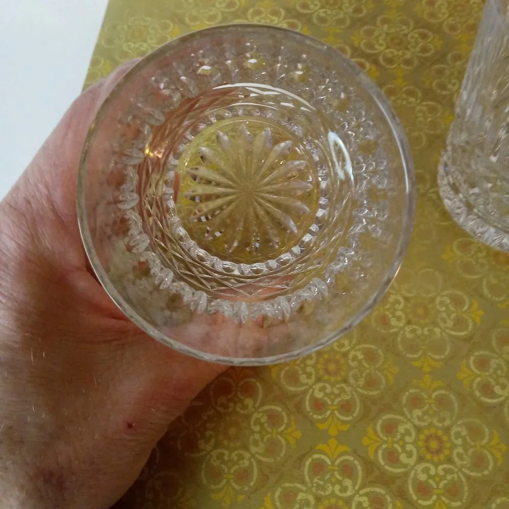 Vintage Crystal Versailles industries old fashioned glasses set of 2 - Picture 2 of 8